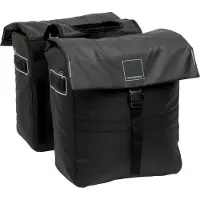 New Looxs Leeds Double - Dubbele Fietstas – Past op elke Bagagedrager – Gerecycled materiaal - Geschikt voor Elektrische Fietsen – 38 liter - Zwart