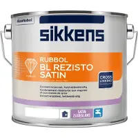 Akzo Nobel Rubbol BL Rezisto Satin | Zijdeglans Lakverf Binnen 1 LTR - Wit