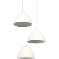 Osram hanglamp 3-lichts Decor Camel Bell wit van metaal en papier-maché, E14, diameter 437 mm, kap van gerecycled materiaal, duurzaam door vervangbare lichtbron, eenvoudige montage