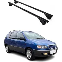 Omac Draagrek/bagagerek voor Toyota Picnic, modeljaren 1996-2000. Metalen basisrek, zwart