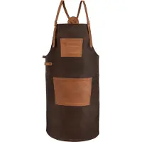 Petromax Forklæde, schort, buffelleer, bruin