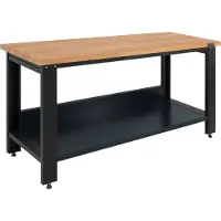 Baumarktplus TRUTZHOLM - Profiline XXL Werkbank Vrijstaand - 170x69 cm - 1000 kg - Robuust Staal - Houten Werktafel - Werkplaats