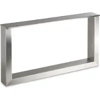 Sotech Tafelonderstel TAB echt roestvrij staal Profiel 80 x 40 mm (Hoogte: 400 mm / Diepte: 700 mm)