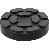 Bgs Auto Krik Beschermpad - Hefbrug Beschermpad - 14 mm dik - Ø 100 mm (Ø 85 mm intern) - geschikt voor o.a. hefbruggen en autokrikken -7042