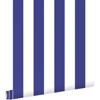ESTAhome behang strepen blauw en wit - 0.53 x 10.05 m - 131572