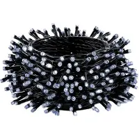 Avizar , LED-lichtketting, 31 volt, met 8 decoratieve lichtstanden, donkergroen