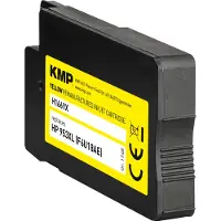 KMP 1748,4009 H166YX Tintenpatrone yellow kompatibel mit HP F6U18AE