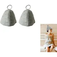 INF Saunahoed van viltmateriaal, 2-pack Grey
