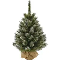 Triumph tree Pittsburgh Kunstkerstboom in Jute - H60 x Ø38 cm - Groen Frosted