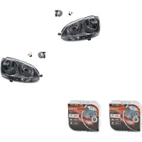 Netparts24 Koplampset + Osram Night Breaker Laser, geschikt voor VW Golf V 1K 5M, bouwjaar 2003-2009, onderdeelnummers: 1K6941005C, 1K6941005D, 1K6941005M, 1K6941005A, 1K6941029C, 1K694100