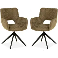 MX Sofa Eetkamer stoel Darwin - Curry (set van 2 stuks)