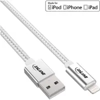 InLine Lightning USB-kabel,voor iPad,iPhone,zilver/alum.1m MFi-gecertificeerd