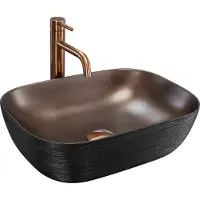 REA Belinda Opzetwastafel Geborsteld Koper 46,5X33X13,5Cm