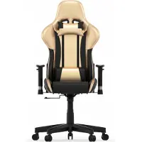 Vdd Gamestoel GoldGamer deluxe - bureaustoel - racing gaming stoel - zwart goud