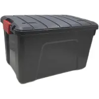 Iris Store-It-All Opbergbox - 60L - Kunststof - Zwart - Set van 3