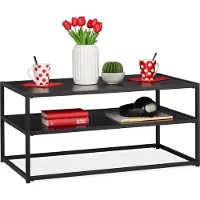 Relaxdays Salontafel, Salontafel (90 x 50 x 42 cm)