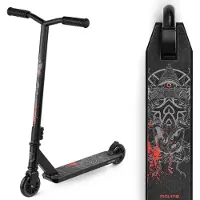 Movino Tyro - Freestyle stuntstep voor kinderen - Flex-remmen - Y-stuur - Peg-cut - Zwart