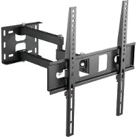 Cabletech Universele verstelbare Televisie Muurbeugel Voor Led Lcd Tv Van 32'' Tot 55'' Inch - Draaibaar en Kantelbaar - Tot Maximaal 35 Kg Belastbaar