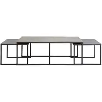 Light & Living salontafel kumalu set van 3 120x60x45cm -