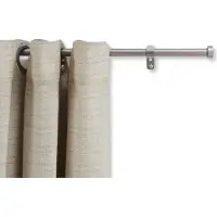 Acaza Gordijnroede voor Gordijnen - Uitschuifbare Gordijn Rail - Stang van 125-240 cm - Zilver