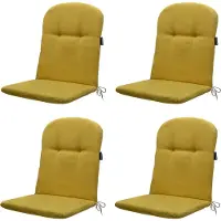 Madison kuipstoelkussen hoge rug panama yellow 45x96cm 4 stuks