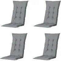 Madison kussen lage rug basic grey 105x50 - 4 stuks