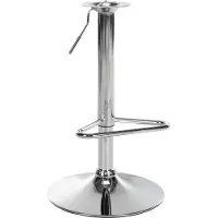 CLP Vervangend frame voor barkruk 10 x 10 cm gatenafstand, in hoogte verstelbaar, met voetsteun chroom