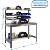 Simon Rack Simonwork (bancos De Trabajo) Bt1 Werkbank 1445x1510x760 Mm