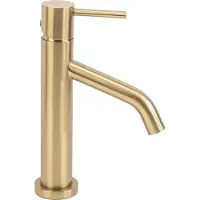 REA Wastafelkraan Level Gold Brush Low