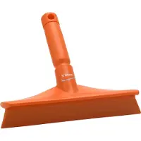 Vikan Ultra Hygiëne Handtrekker 71257 - 25 cm - Oranje - Geschikt voor Sanitair en andere Vlakke oppervlakken