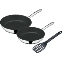 WMF Pannenset Devil met antiaanbaklaag en spatel, inductie (set, 3-delig)