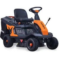 FUXTEC zitmaaier FX-RMR66, grastrekker met 6 pk, werkbreedte 66 cm, opvangbak van 150 liter, verstelbare snijhoogte, inclusief trechter voor zijuitworp
