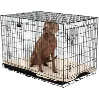 Brixy Hondenbench - Bench Voor Honden - Maat XL - Opvouwbaar - 107 x 72 x 77 CM - 2 Deuren - Zwart