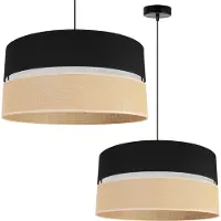Light11 HOME Hanglamp, plafondlamp, lampenkap 45 cm, zwart