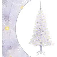 Syfax Kunstkerstboom met 150 LED Wit 150 cm PVC en Staal