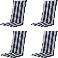 Madison Tuinkussen Amora Blue Hoge Rug (123 x 50 cm)