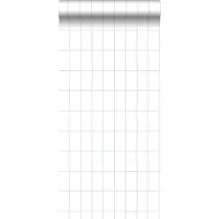 ESTAhome behang kleine tegeltjes vergrijsd blauw - 53 cm x 10.05 m - 139029