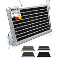 Bomoe AluGant DL – Aluminium Deurmat 40x60 cm Zilver – Vloermat Antislip Buiten & Binnen – Roestvrij Weerbestendig