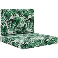 vidaXL Buitenbankkussen Polyester Bladpatroon 60 x 60 x 8 cm