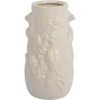 Décoris Vaas Bird Crème D 15 H 24,5 Cm