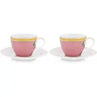 Pip studio Espressokop La Majorelle Pink 120 ml (Set van 2)