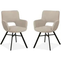 MX Sofa Eetkamerstoel Mercury - Toffee (set van 2 stoelen)