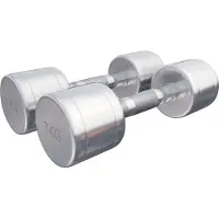 Gorilla Sports Dumbellset 14 kg (2 x 7 kg) Chroom