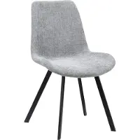 Homla - Stoel - Ergonomische zitting - Grijs - 52x60x83,5 cm