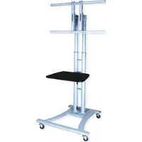 Value LCD/TV rolstandaard, zilvergrijs, tot 50 kg (27" tot 60")