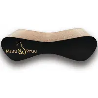 Mruu&Pruu GROTE KARTONNEN KAT SCRATTER Kattenmand Krabplank Krabpaal Karton Krabmand Kattenbed 70x23x24 cm ZWART