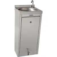 Saro Handwasbak | Voetbediening | 400x400x(H)910mm