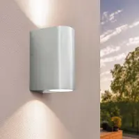 LEDVION - LED Wandlamp Santa Barbara - GU10 - IP54 - Grijs