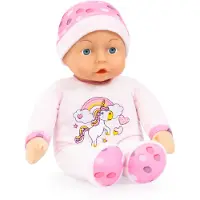Bayer - My First Baby - zacht lichaam - babypop - 30 cm - roze - eenhoorn - 10M+