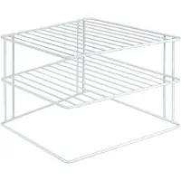 Metaltex - Bordenrek Silos - 2 Laags - 25x25x19 cm - Wit